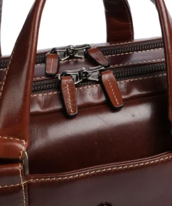 Jekyll & Hide Business- & Laptop Bags-Montana Briefcase 15″ fine grain cow leather