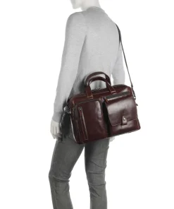 Jekyll & Hide Business- & Laptop Bags-Montana Briefcase 15″ grained cow leather