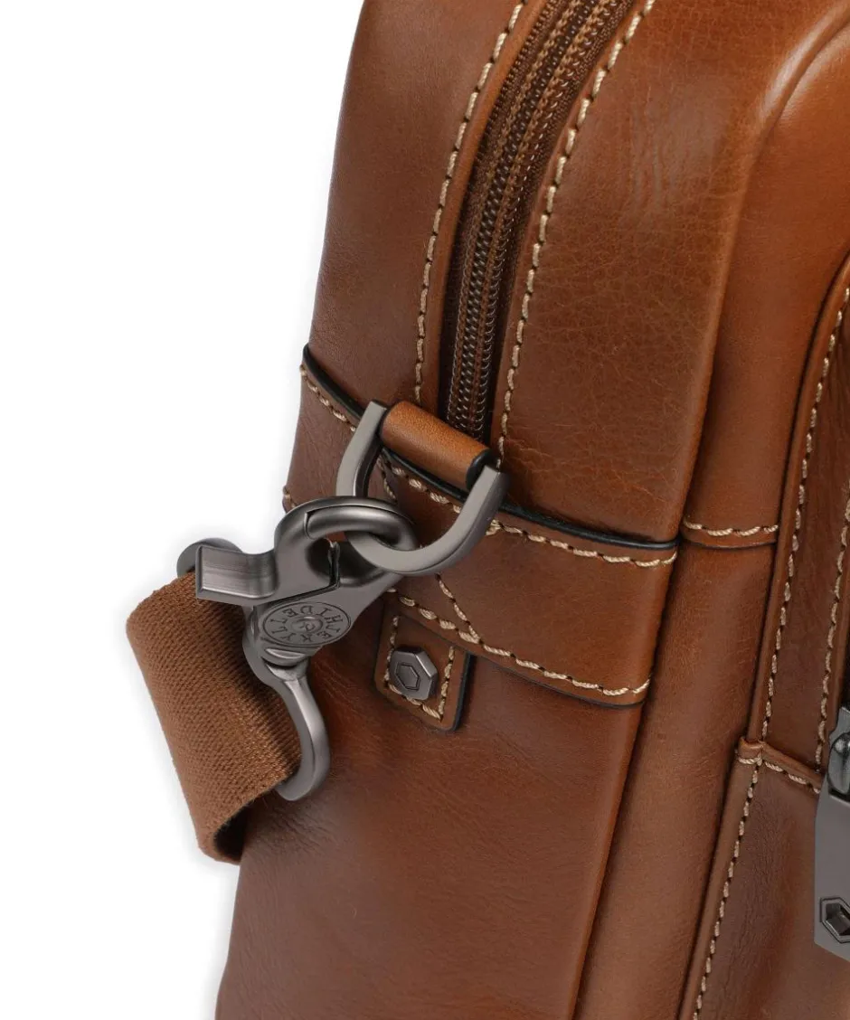 Jekyll & Hide Business- & Laptop Bags-Montana Briefcase 15″ grained cow leather