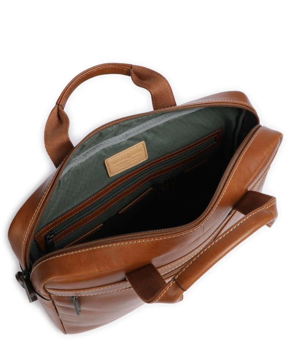 Jekyll & Hide Business- & Laptop Bags-Montana Briefcase 15″ grained cow leather