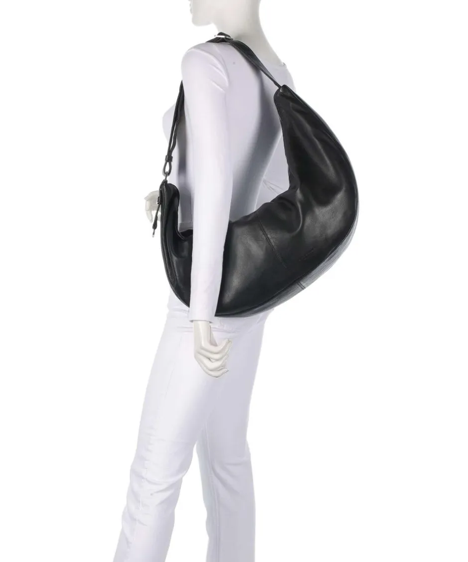 Liebeskind Shoulder Bags|Hobo Bags-Moon Sheep Natural L Hobo bag sheepskin leather