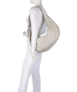 Liebeskind Shoulder Bags|Hobo Bags-Moon Sheep Natural L Hobo bag sheepskin leather