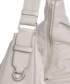 Liebeskind Shoulder Bags|Hobo Bags-Moon Sheep Natural L Hobo bag sheepskin leather