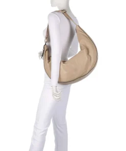 Liebeskind Shoulder Bags|Hobo Bags-Moon Sheep Natural L Hobo bag sheepskin leather
