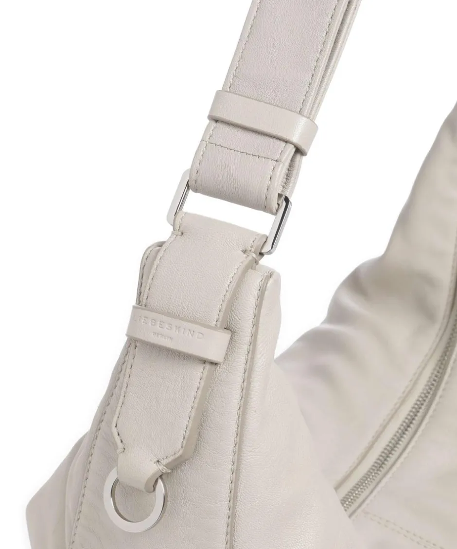 Liebeskind Shoulder Bags|Hobo Bags-Moon Sheep Natural M Hobo bag sheepskin leather
