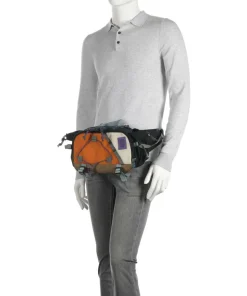 Topo Designs Fanny Packs|Crossbody Bags-Mountain Hydro Fanny pack recycled ripstop nylon