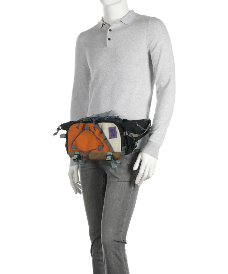 Topo Designs Fanny Packs|Crossbody Bags-Mountain Hydro Fanny pack recycled ripstop nylon