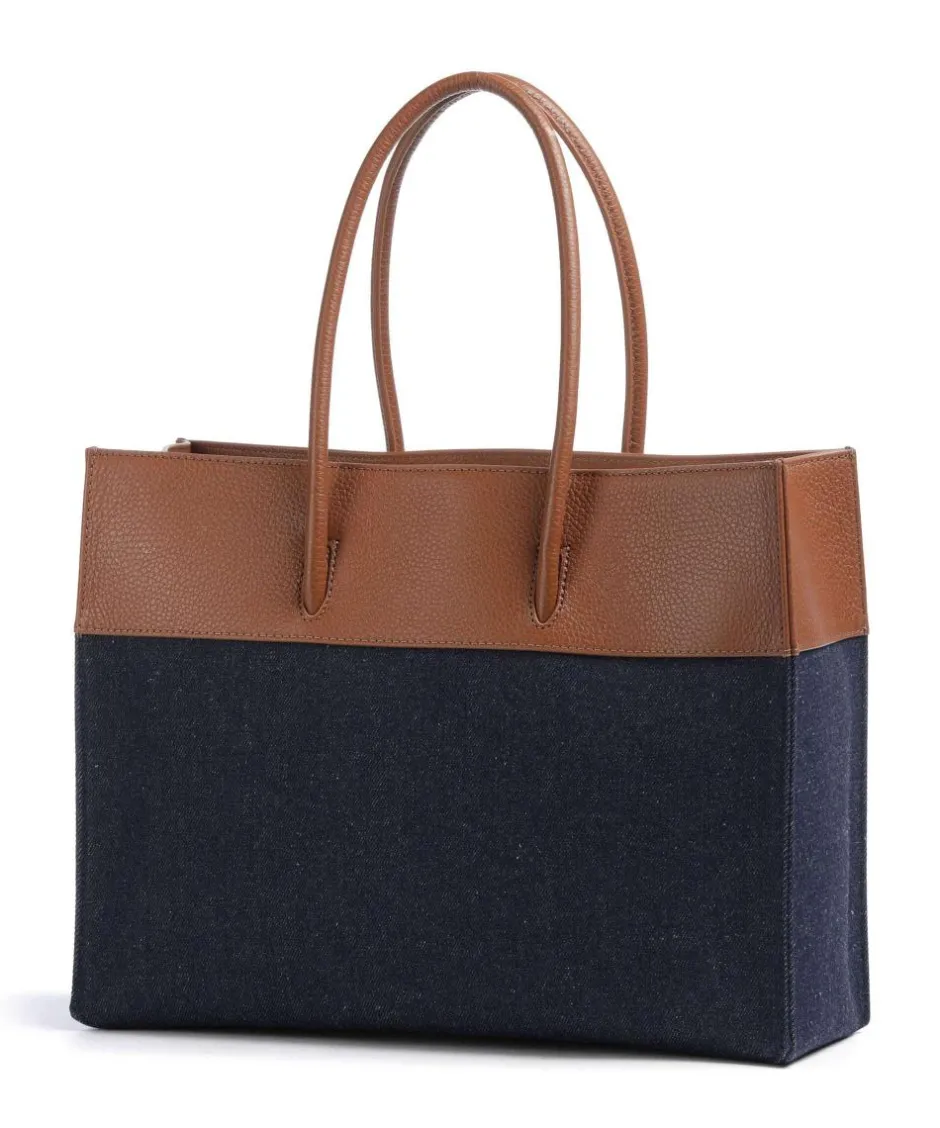 Coccinelle Tote Bags-Myrtha Denim Tote bag cotton