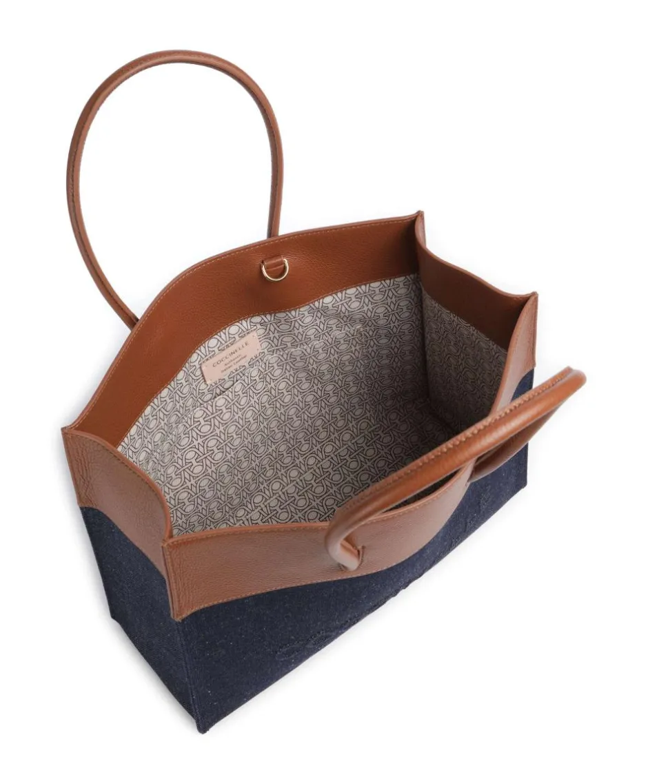 Coccinelle Tote Bags-Myrtha Denim Tote bag cotton