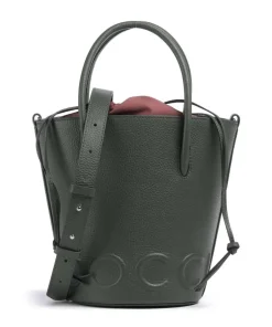 Coccinelle Hobo Bags|Crossbody Bags-Myrtha Maxi Logo Bucket bag grained cow leather