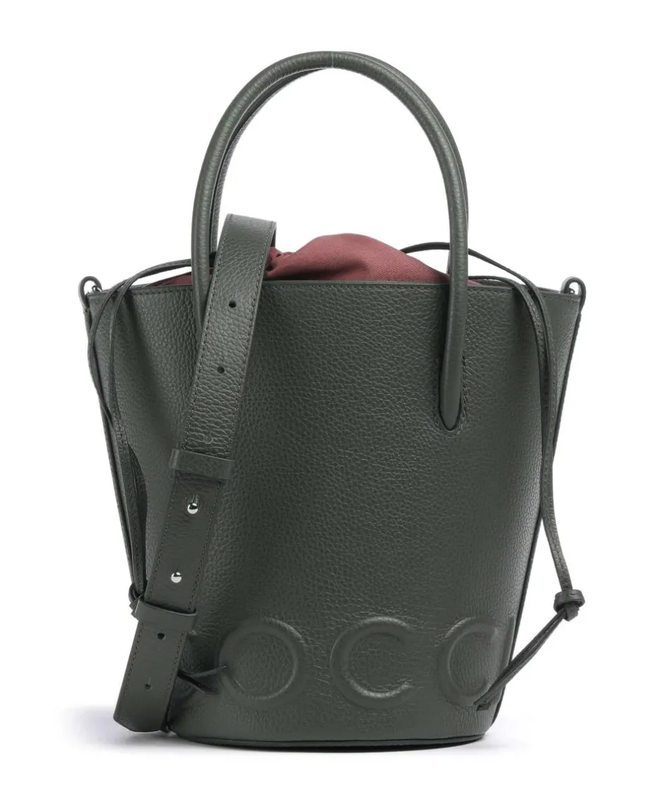 Coccinelle Hobo Bags|Crossbody Bags-Myrtha Maxi Logo Bucket bag grained cow leather