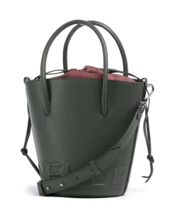 Coccinelle Hobo Bags|Crossbody Bags-Myrtha Maxi Logo Bucket bag grained cow leather
