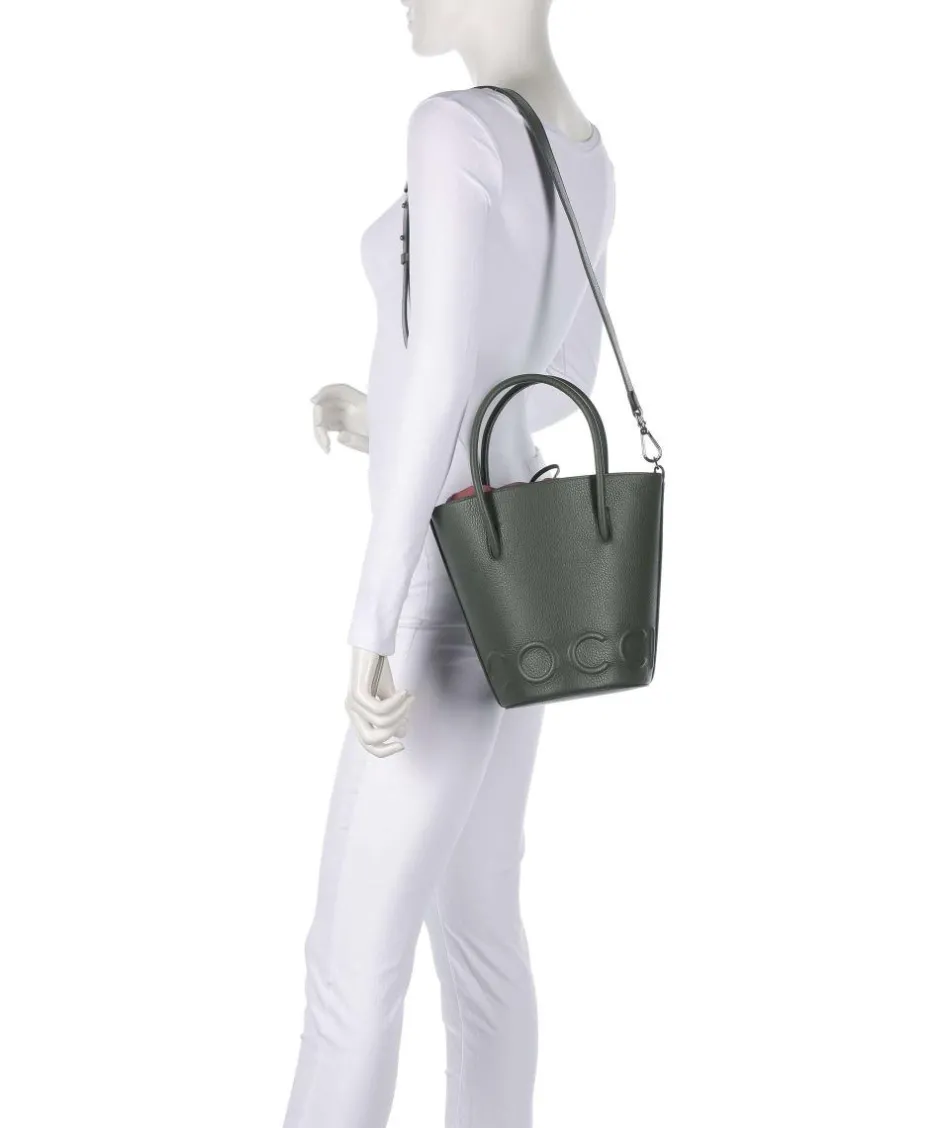 Coccinelle Hobo Bags|Crossbody Bags-Myrtha Maxi Logo Bucket bag grained cow leather