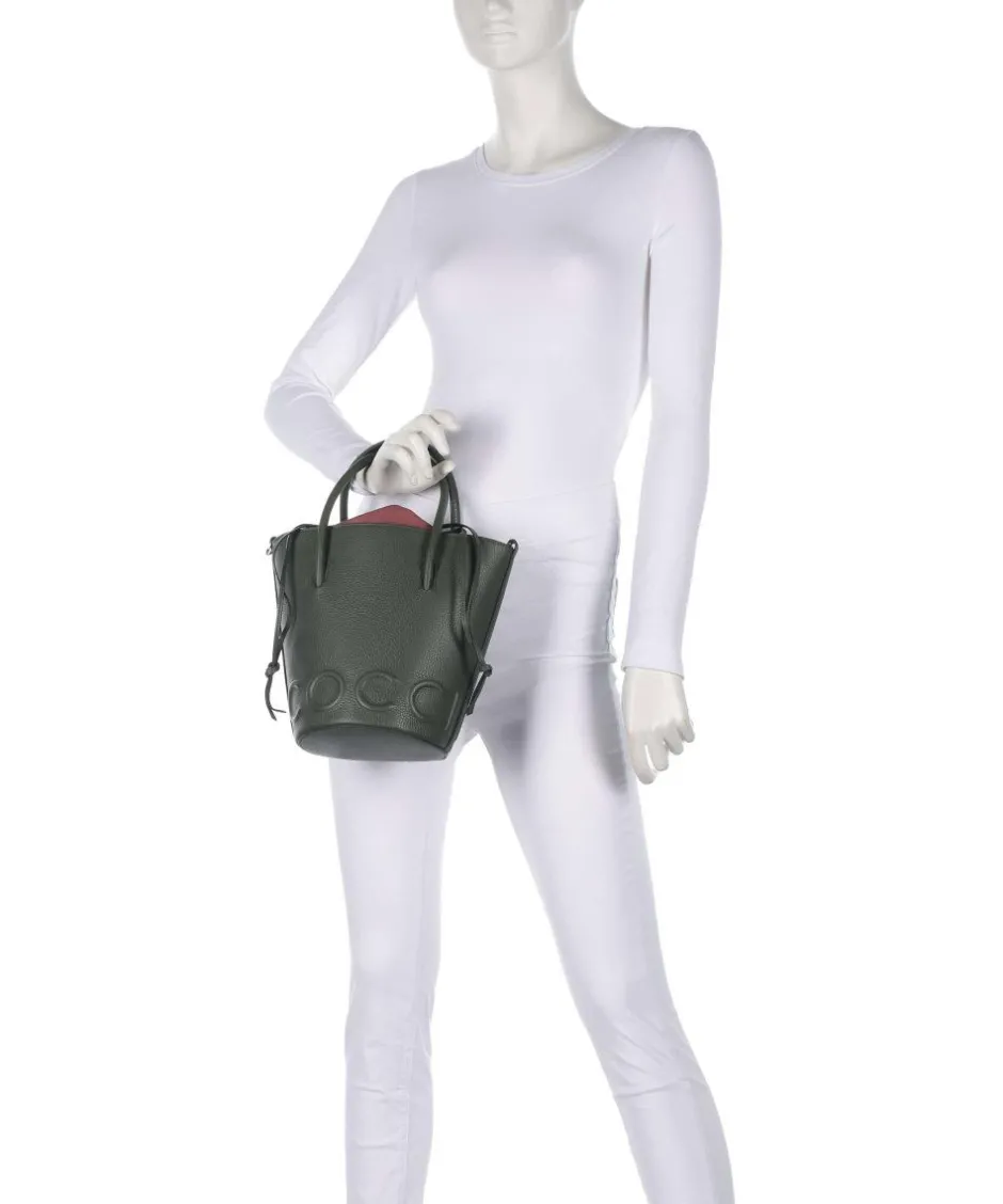 Coccinelle Hobo Bags|Crossbody Bags-Myrtha Maxi Logo Bucket bag grained cow leather
