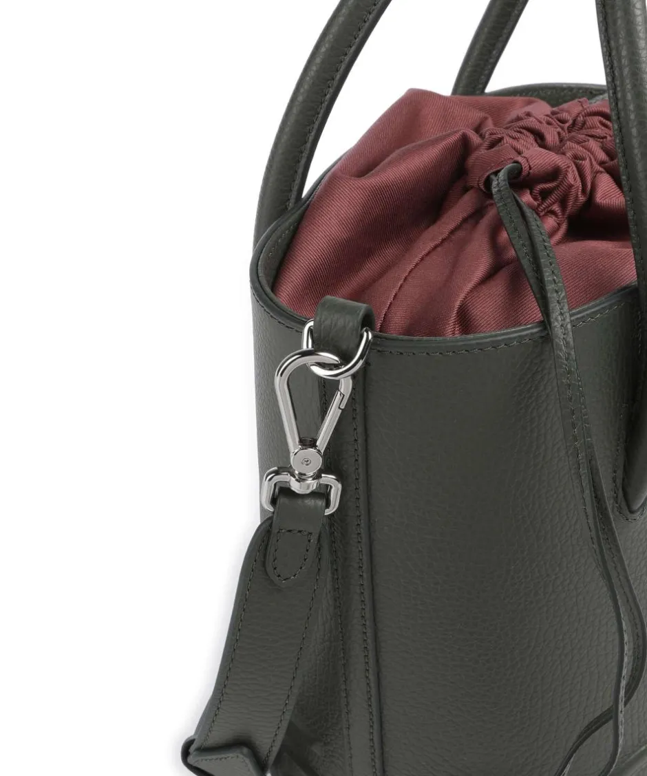 Coccinelle Hobo Bags|Crossbody Bags-Myrtha Maxi Logo Bucket bag grained cow leather
