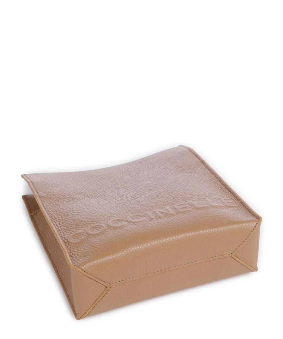 Coccinelle Crossbody Bags-Myrtha Maxi Logo Crossbody bag grained leather