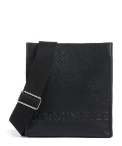 Coccinelle Crossbody Bags-Myrtha Maxi Logo Crossbody bag grained leather