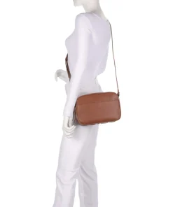 Coccinelle Crossbody Bags-Myrtha Maxi Logo Crossbody bag grained cow leather