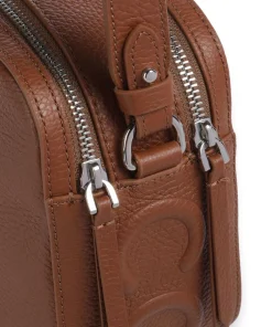 Coccinelle Crossbody Bags-Myrtha Maxi Logo Crossbody bag grained cow leather