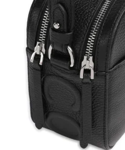 Coccinelle Crossbody Bags-Myrtha Maxi Logo Crossbody bag grained cow leather