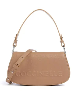 Coccinelle Shoulder Bags|Crossbody Bags-Myrtha Maxi Logo Shoulder bag grained leather
