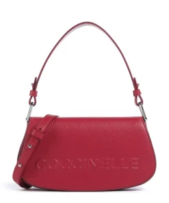 Coccinelle Shoulder Bags|Crossbody Bags-Myrtha Maxi Logo Shoulder bag grained leather