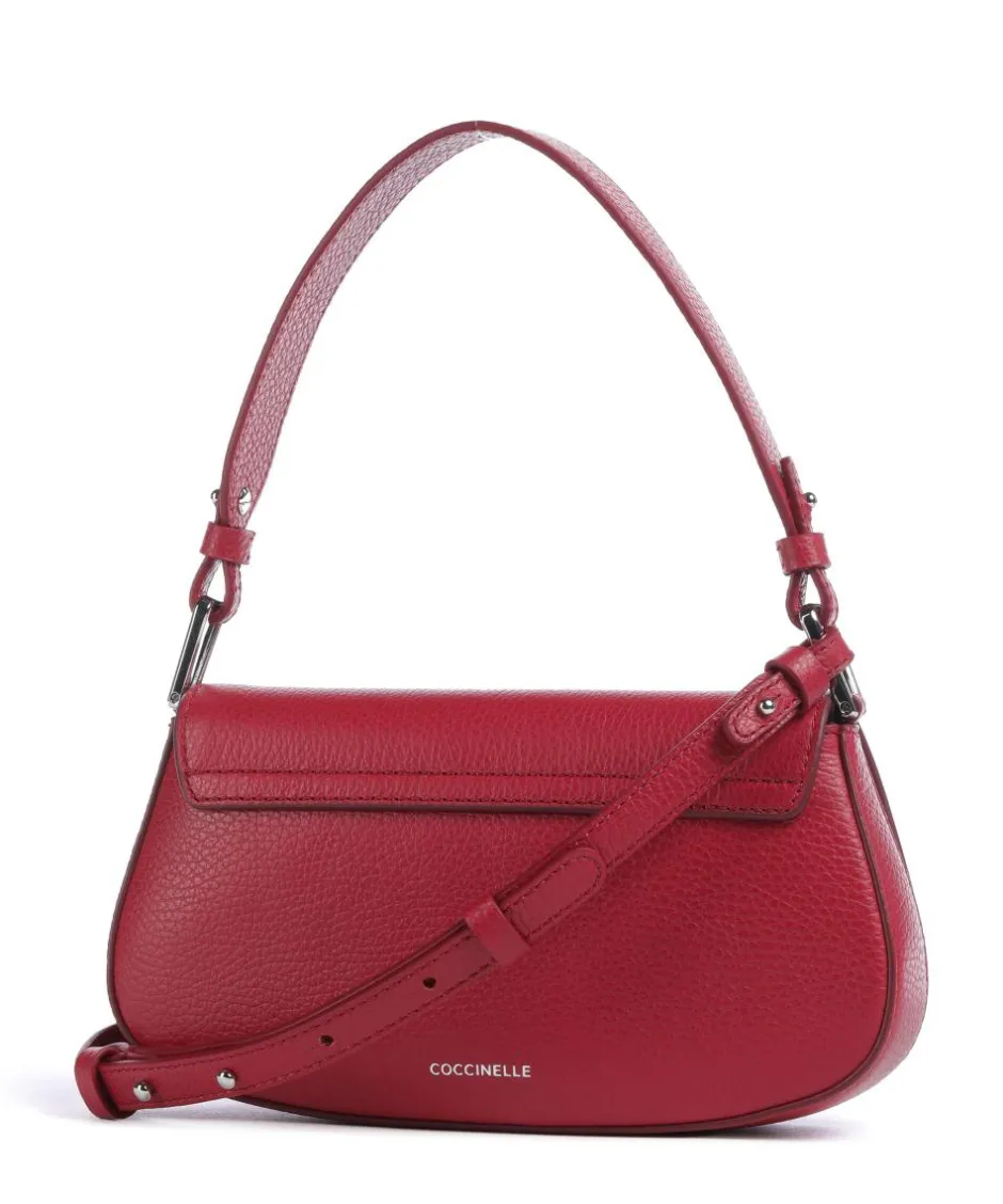 Coccinelle Shoulder Bags|Crossbody Bags-Myrtha Maxi Logo Shoulder bag grained leather