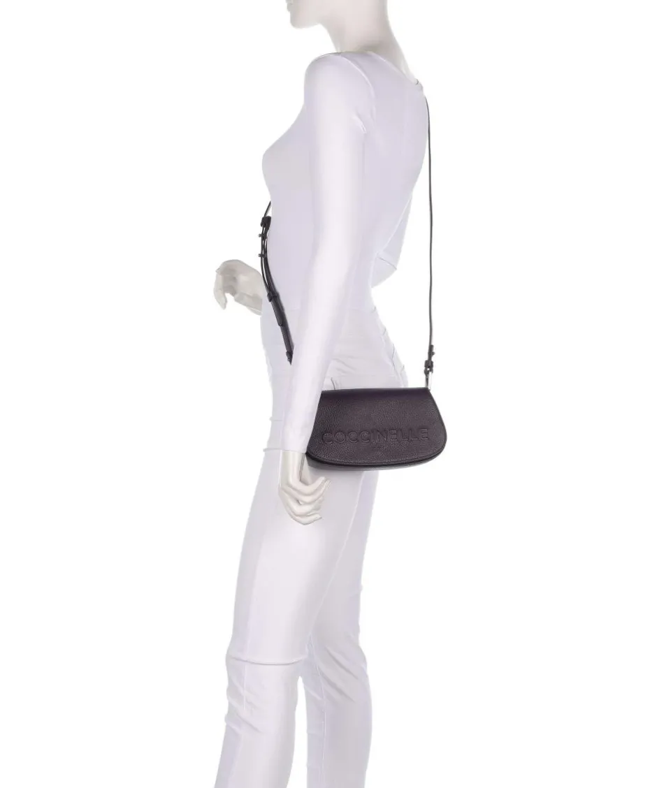 Coccinelle Shoulder Bags|Crossbody Bags-Myrtha Maxi Logo Shoulder bag grained leather