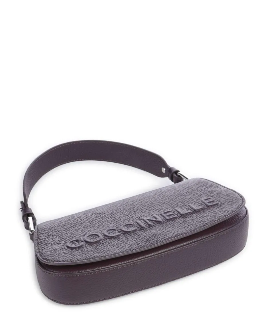 Coccinelle Shoulder Bags|Crossbody Bags-Myrtha Maxi Logo Shoulder bag grained leather