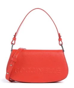 Coccinelle Shoulder Bags|Crossbody Bags-Myrtha Maxi Logo Shoulder bag grained leather