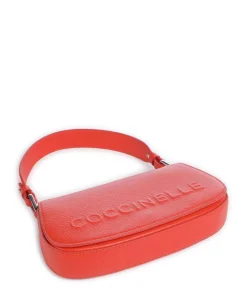 Coccinelle Shoulder Bags|Crossbody Bags-Myrtha Maxi Logo Shoulder bag grained leather