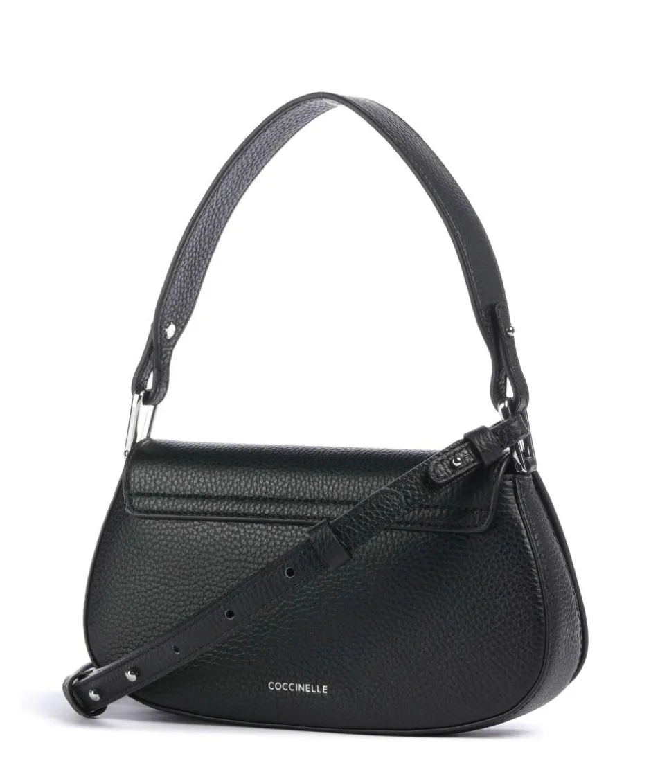 Coccinelle Shoulder Bags|Crossbody Bags-Myrtha Maxi Logo Shoulder bag grained leather