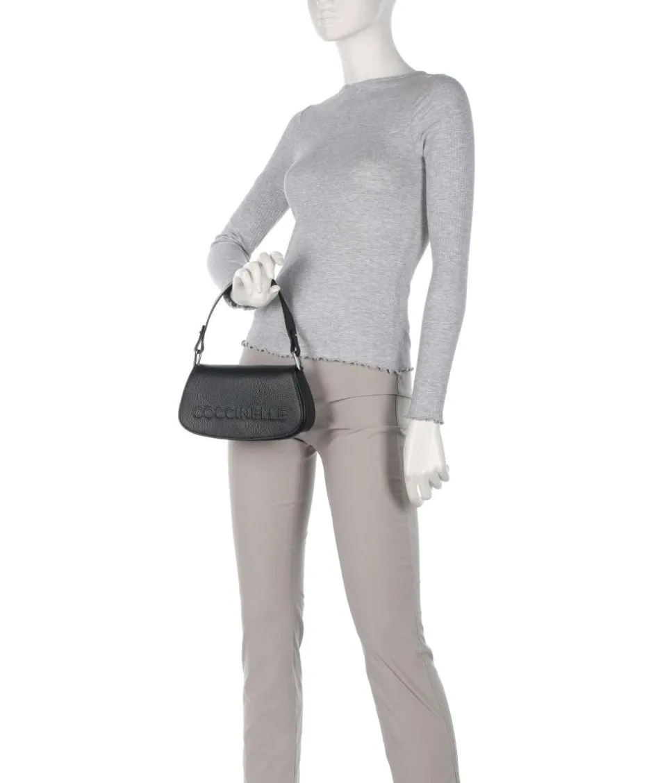 Coccinelle Shoulder Bags|Crossbody Bags-Myrtha Maxi Logo Shoulder bag grained leather