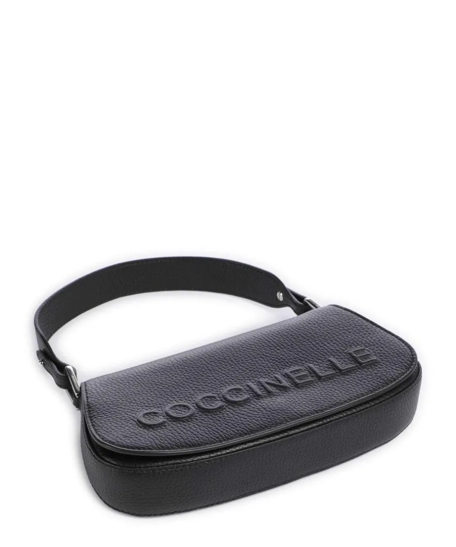 Coccinelle Shoulder Bags|Crossbody Bags-Myrtha Maxi Logo Shoulder bag grained leather