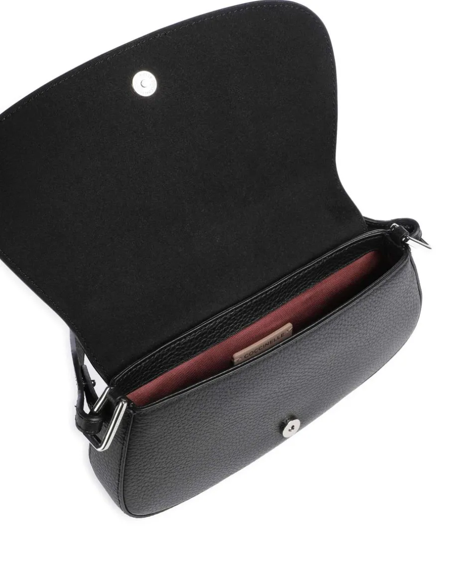 Coccinelle Shoulder Bags|Crossbody Bags-Myrtha Maxi Logo Shoulder bag grained leather