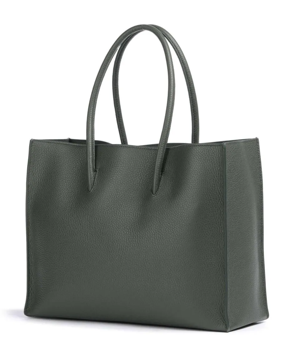 Coccinelle Tote Bags-Myrtha Maxi Logo Tote bag grained leather