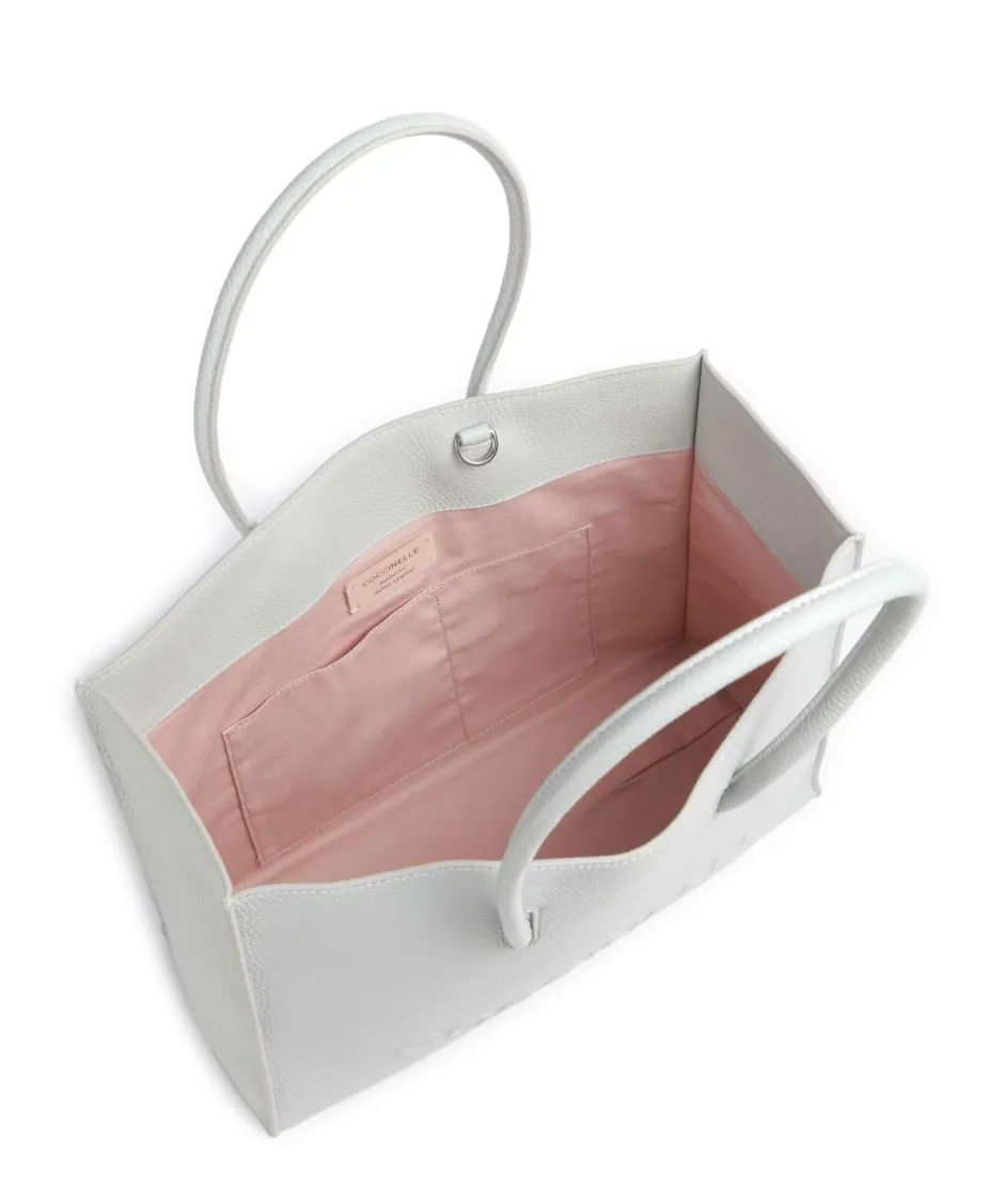 Coccinelle Tote Bags-Myrtha Maxi Logo Tote bag grained leather