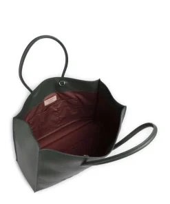 Coccinelle Tote Bags-Myrtha Maxi Logo Tote bag grained cow leather