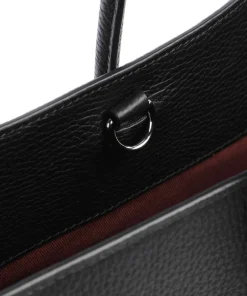 Coccinelle Tote Bags-Myrtha Maxi Logo Tote bag grained leather
