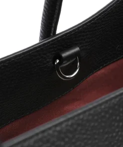Coccinelle Tote Bags-Myrtha Maxi Logo Tote bag grained cow leather