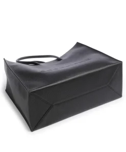 Coccinelle Tote Bags-Myrtha Maxi Logo Tote bag grained cow leather