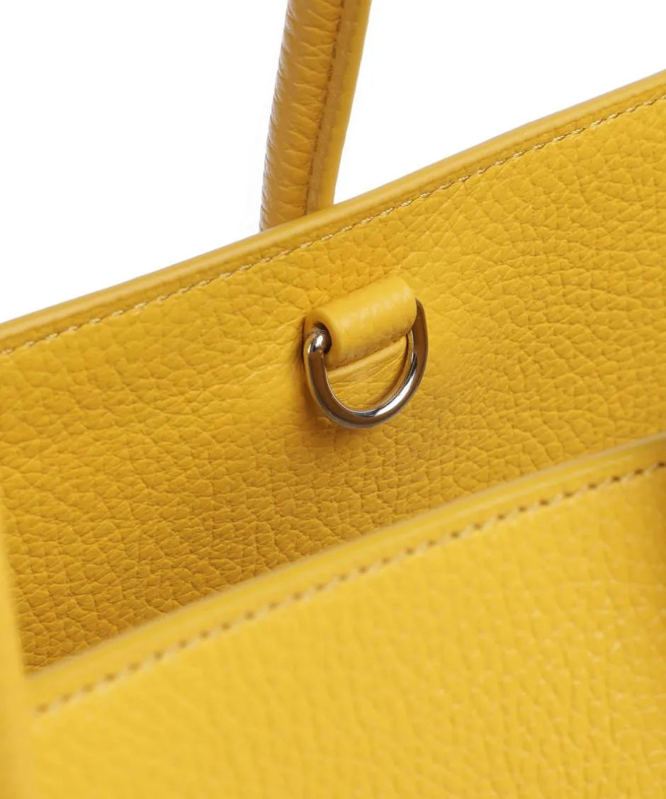 Coccinelle Tote Bags-Myrtha Maxi Logo Tote bag grained leather