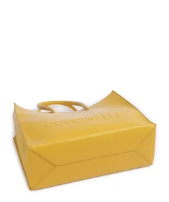 Coccinelle Tote Bags-Myrtha Maxi Logo Tote bag grained leather