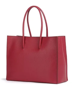 Coccinelle Tote Bags-Myrtha Maxi Logo Tote bag grained leather