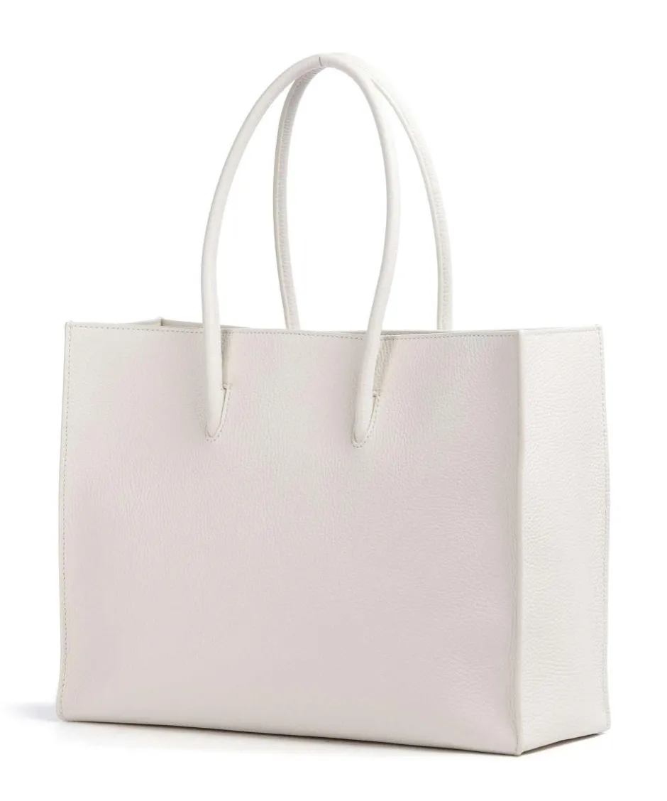 Coccinelle Tote Bags-Myrtha Maxi Logo Tote bag grained leather