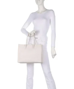 Coccinelle Tote Bags-Myrtha Maxi Logo Tote bag grained leather