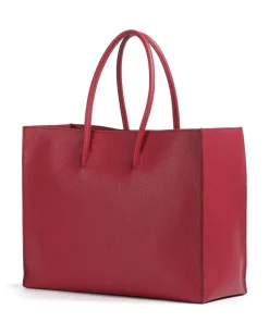 Coccinelle Tote Bags-Myrtha Maxi Logo Tote bag grained cow leather
