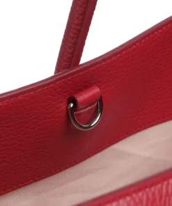 Coccinelle Tote Bags-Myrtha Maxi Logo Tote bag grained cow leather
