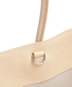 Coccinelle Tote Bags-Myrtha Maxi Logo Tote bag grained leather