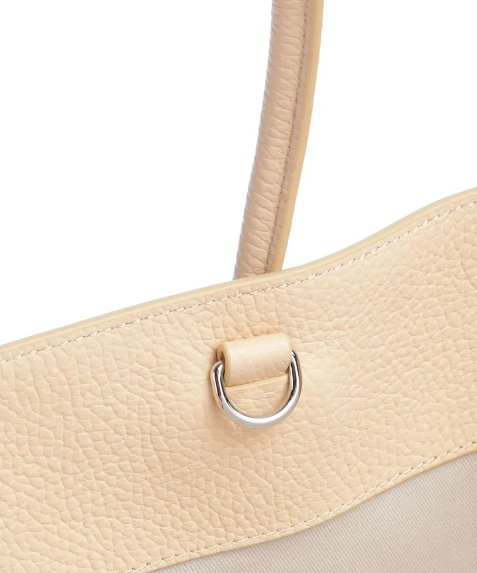 Coccinelle Tote Bags-Myrtha Maxi Logo Tote bag grained leather